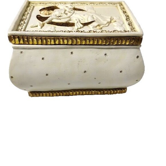 Roman Mitsuyo Angel Peace Jewelry Trinket Music Box - Picture 6 of 7